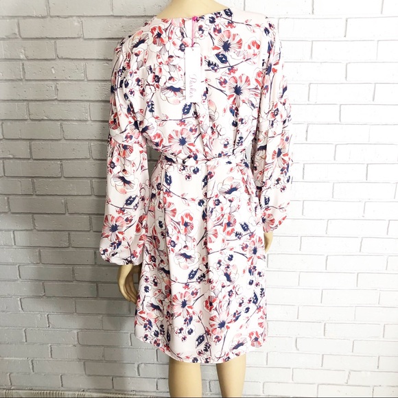 Parker Women’s Floral Long Sleeve Tie Dress - Picture 6 of 8